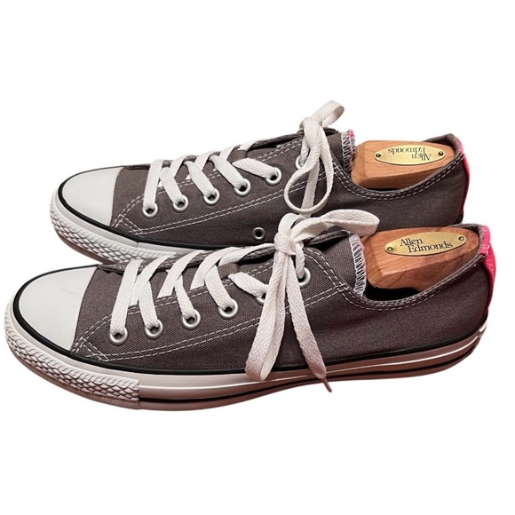 Converse Chuck Taylor Gray/Pink All Star Double Tongue Size 9 - Picture 2 of 10